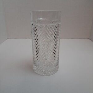 Ralph Lauren Herringbone Crystal Highball Tumblers Glasses Barware Germany